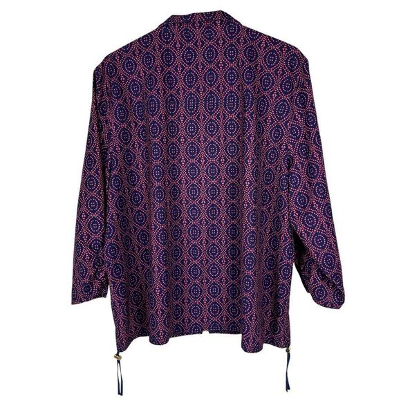 Chico's Zenergy UPF Neema Medallion-Print Jacket size 16/18 - Picture 2 of 11
